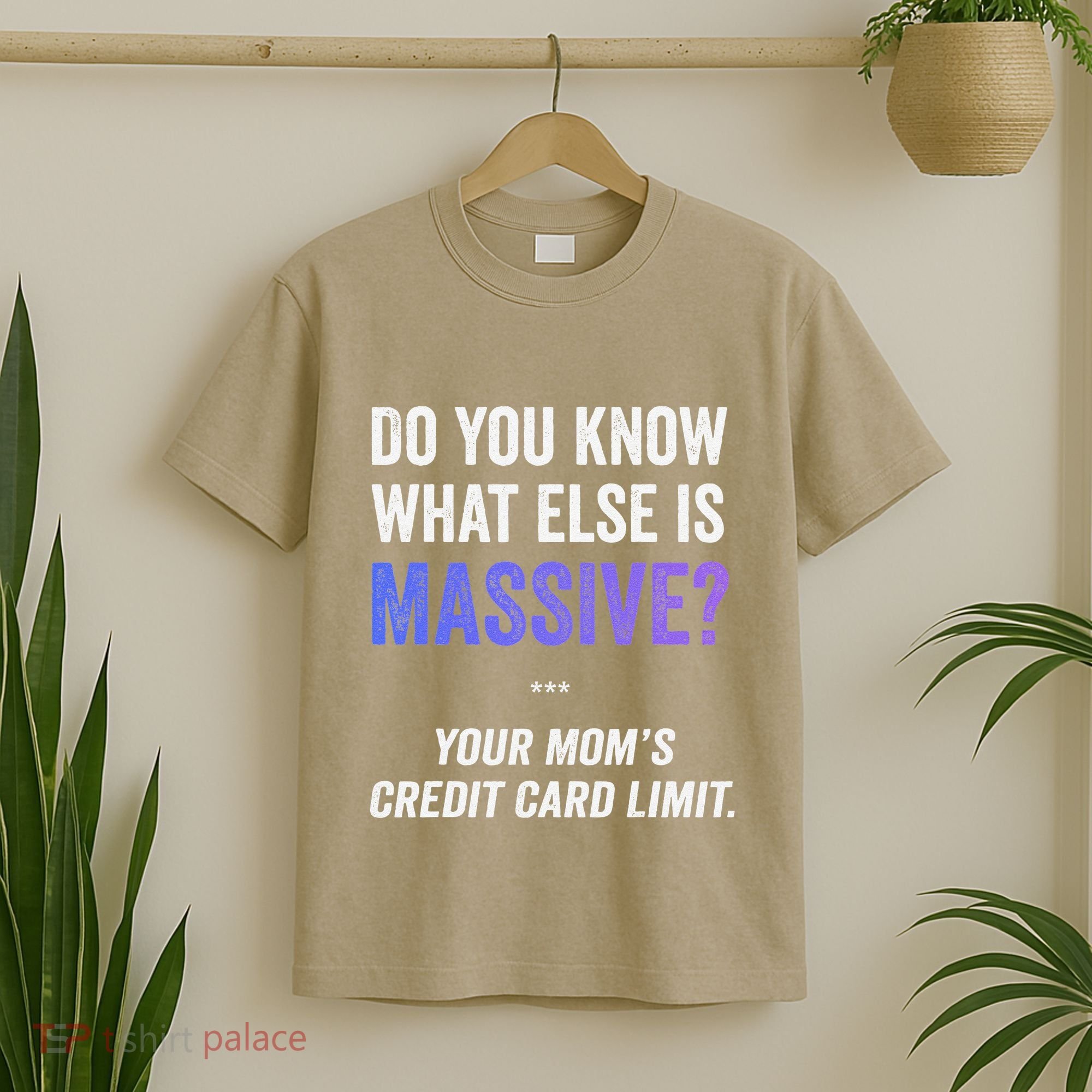 Funny Gaming Meme Massive Credit Card Limit Your Mom T-Shirt