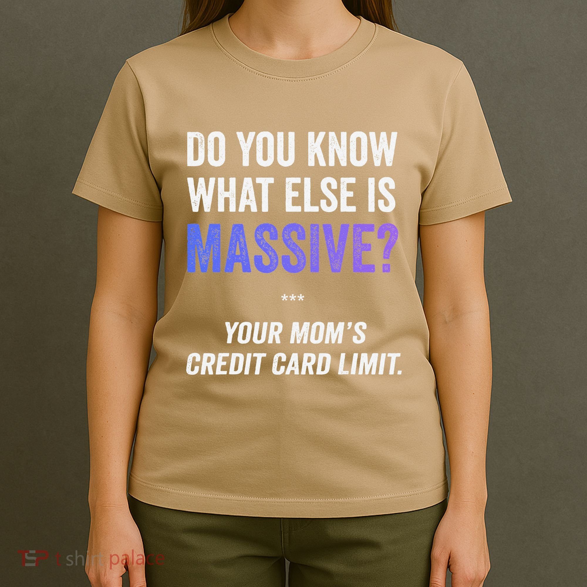 Funny Gaming Meme Massive Credit Card Limit Your Mom T-Shirt