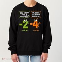 Funny Geek Math Numbers 2 Minus 4 Humor Joke Women's Sweatshirt thumb 0