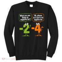 Funny Geek Math Numbers 2 Minus 4 Humor Joke Sweatshirt thumb 0