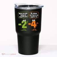 Funny Geek Math Numbers 2 Minus 4 Humor Joke Tumbler thumb 0