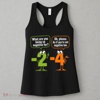 Funny Geek Math Numbers 2 Minus 4 Humor Joke Women's Tank Top thumb 3