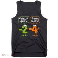 Funny Geek Math Numbers 2 Minus 4 Humor Joke Tank Top thumb 0