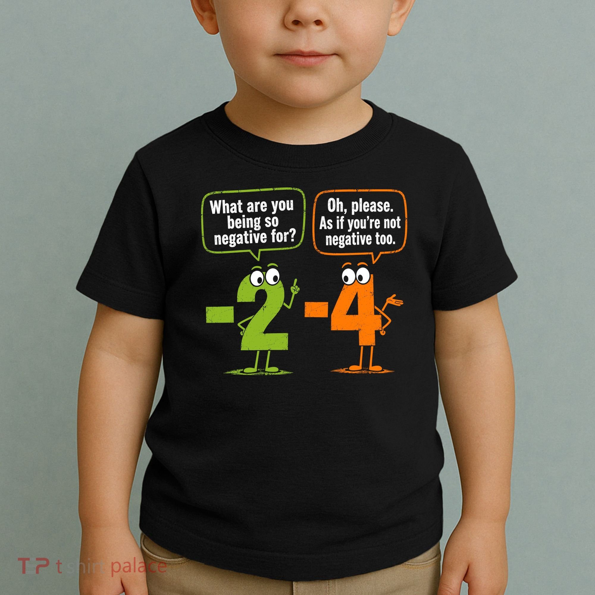 Funny Geek Math Numbers 2 Minus 4 Humor Joke Toddler T-Shirt