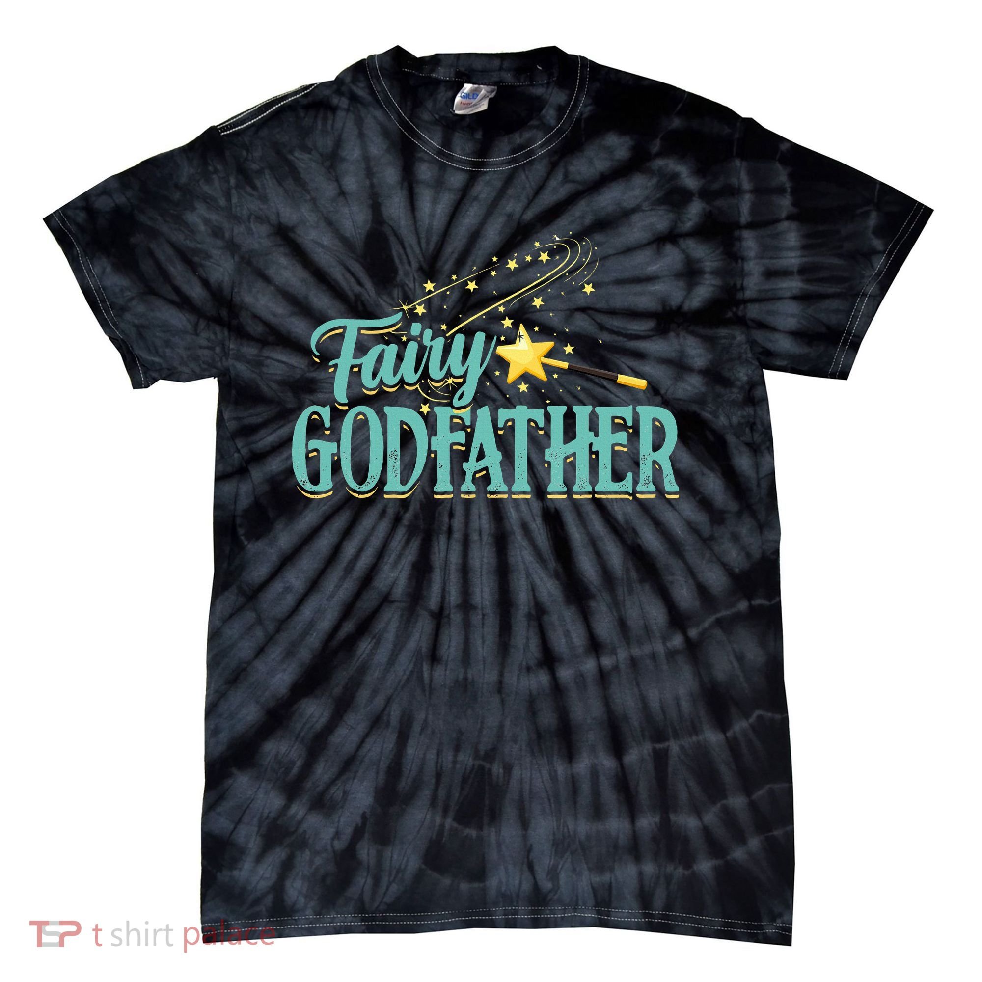 Fairy Godfather Magical Imaginary Being Fiction Fairy Tie-Dye T-Shirt