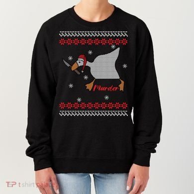 Funny Goose Murder For Xmas Women's Sweatshirt
