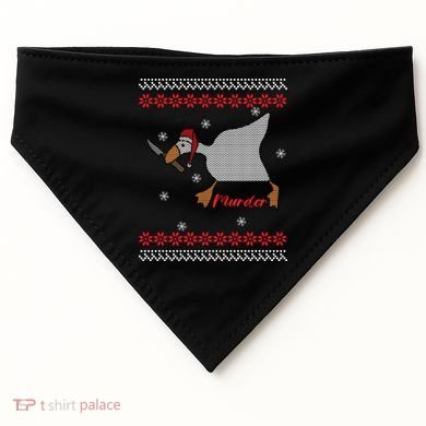 Funny Goose Murder For Xmas USA-Made Doggie Bandana