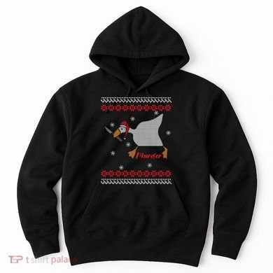 Funny Goose Murder For Xmas Hoodie