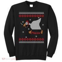 Funny Goose Murder For Xmas Sweatshirt thumb 0