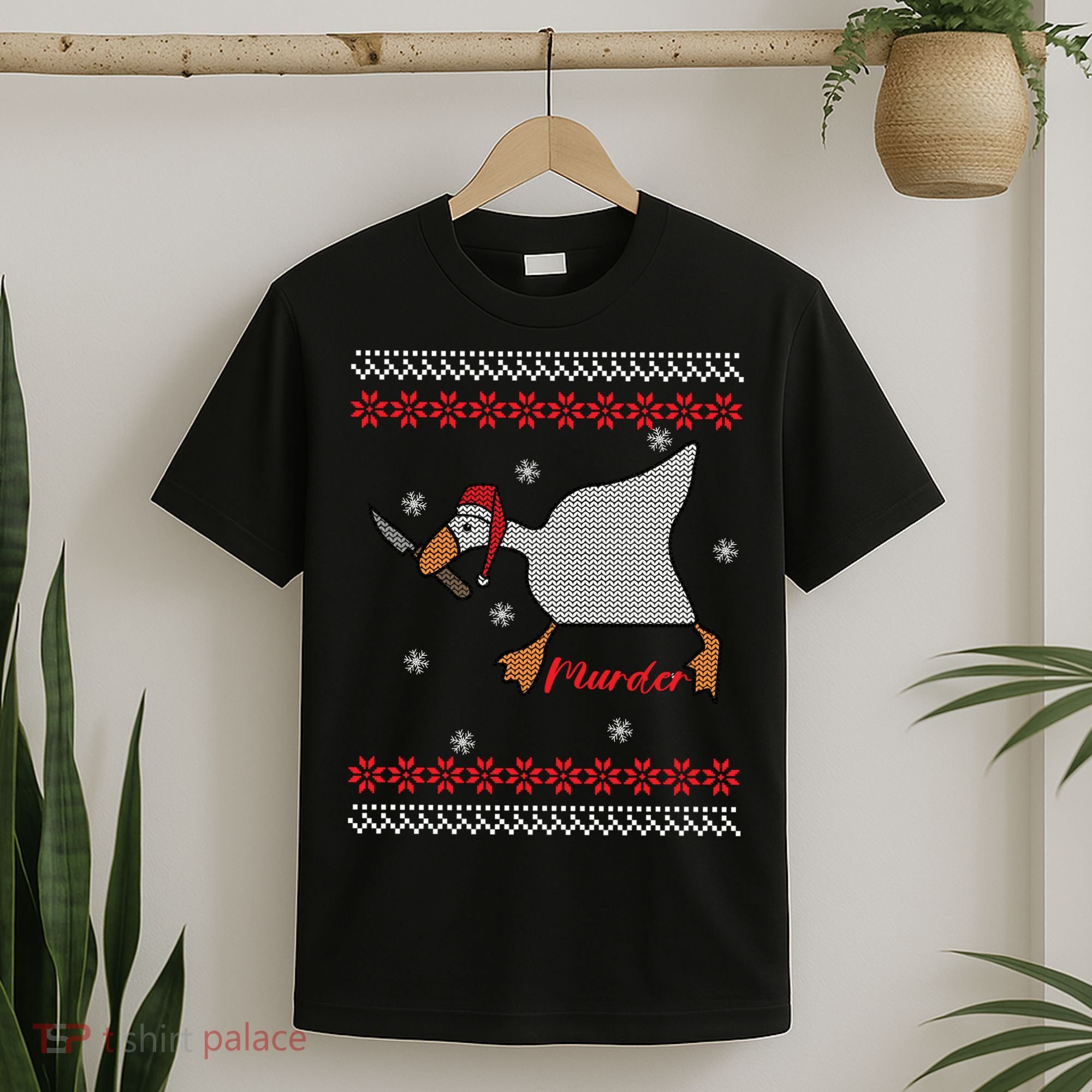 Funny Goose Murder For Xmas T-Shirt