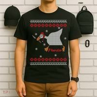 Funny Goose Murder For Xmas T-Shirt thumb 6