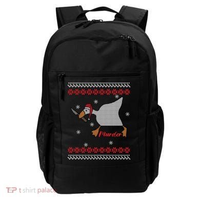 Funny Goose Murder For Xmas Backpack
