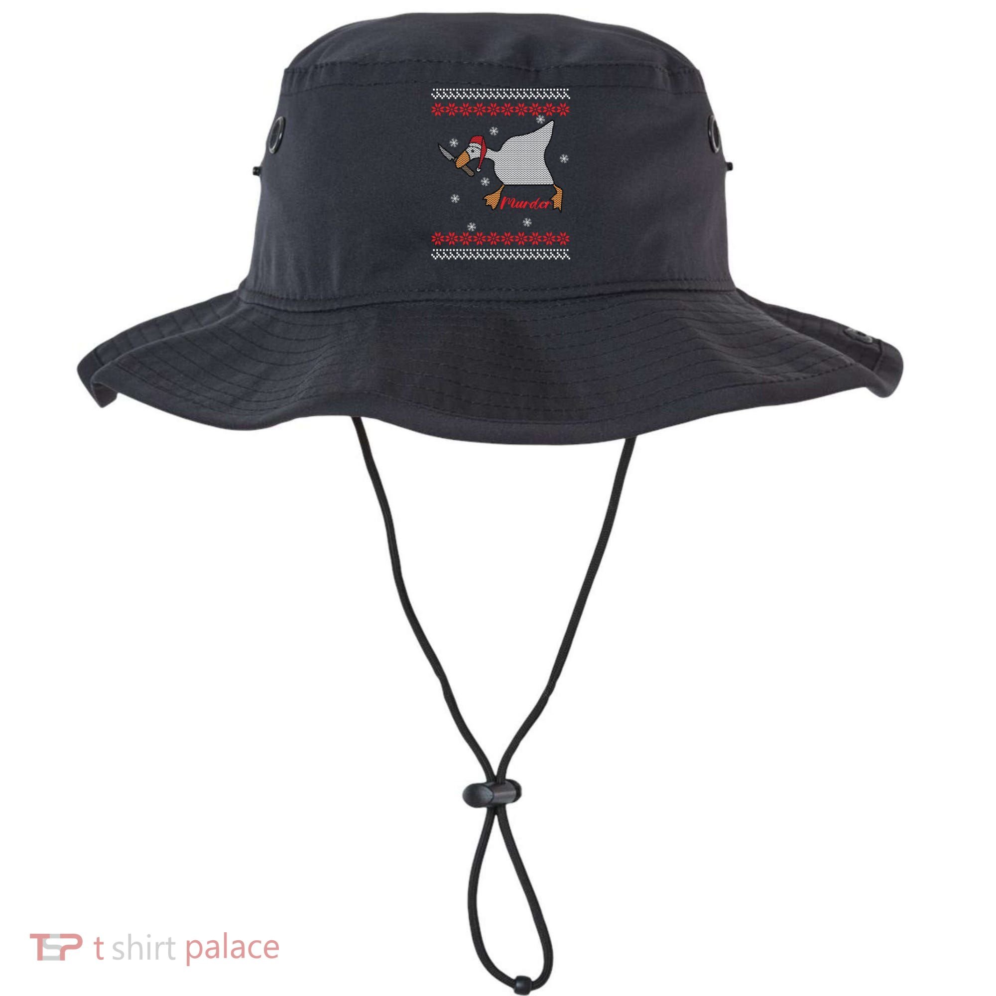 Funny Goose Murder For Xmas Bucket Hat