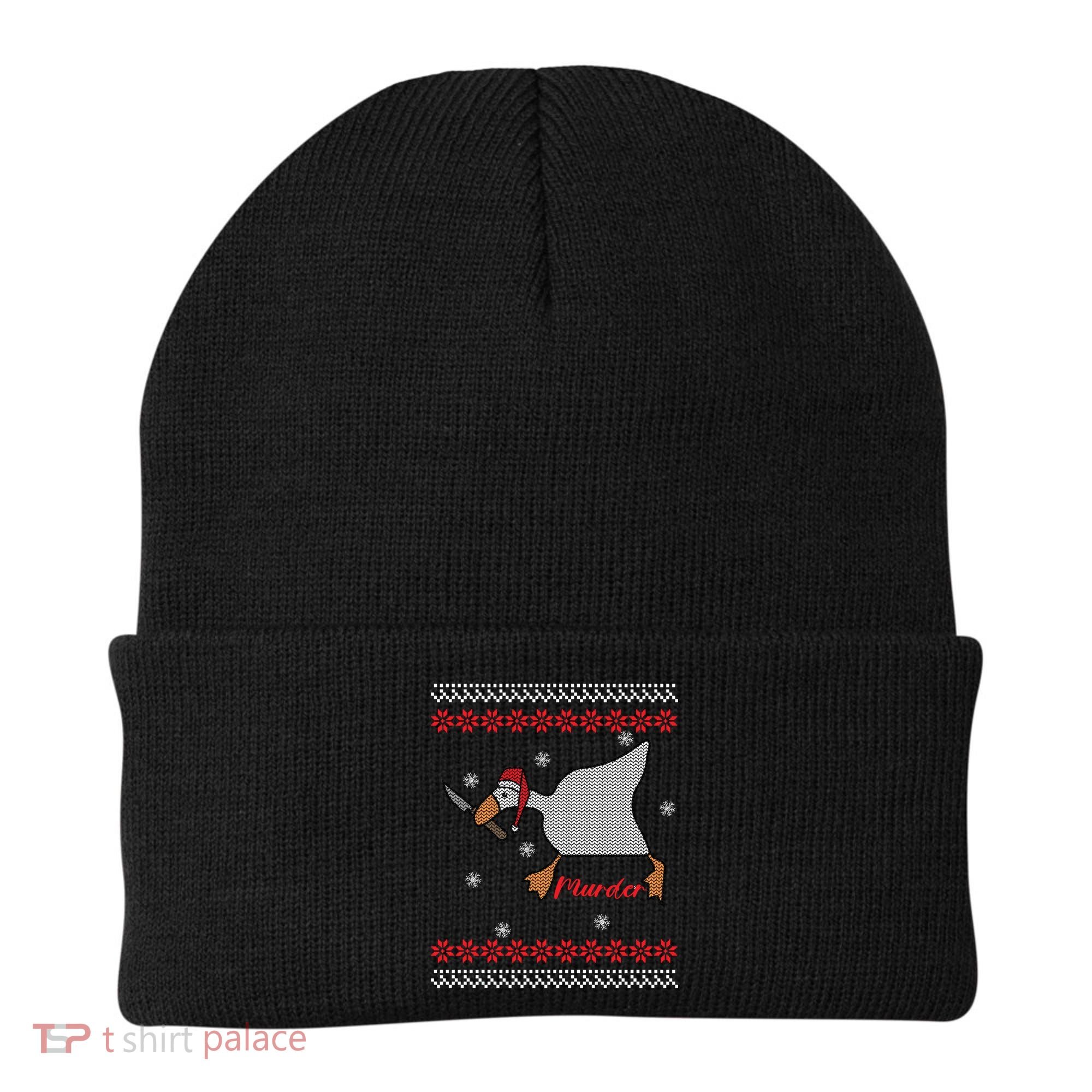 Funny Goose Murder For Xmas Beanie