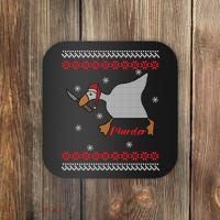 Funny Goose Murder For Xmas Coaster thumb 0