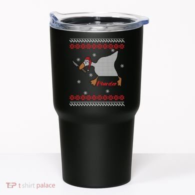 Funny Goose Murder For Xmas Tumbler