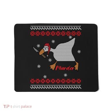 Funny Goose Murder For Xmas Mousepad
