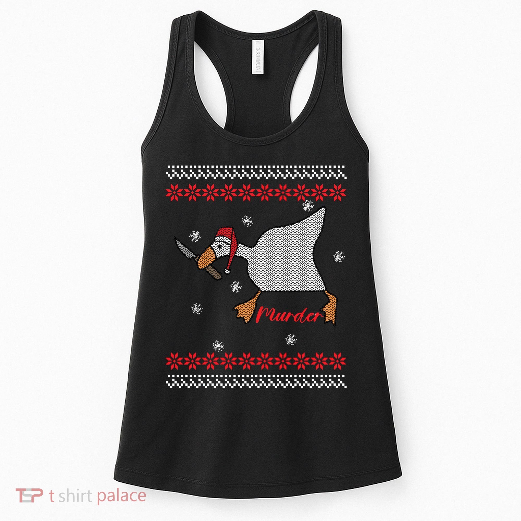 Funny Goose Murder For Xmas Women's Tank Top