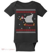 Funny Goose Murder For Xmas Baby Bodysuit thumb 0
