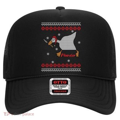 Funny Goose Murder For Xmas Hat