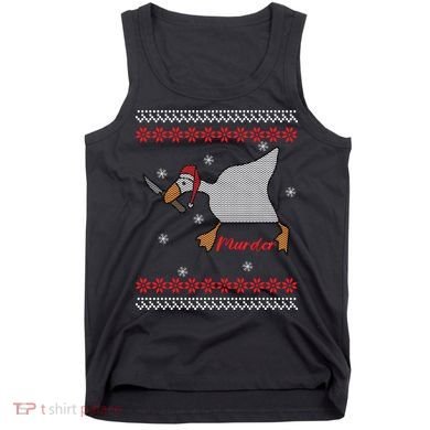 Funny Goose Murder For Xmas Tank Top