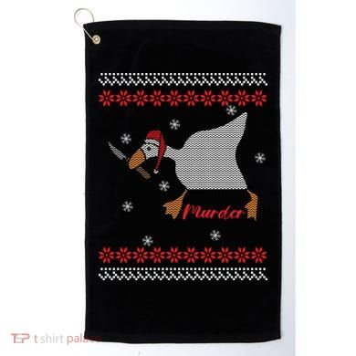 Funny Goose Murder For Xmas Golf Towel
