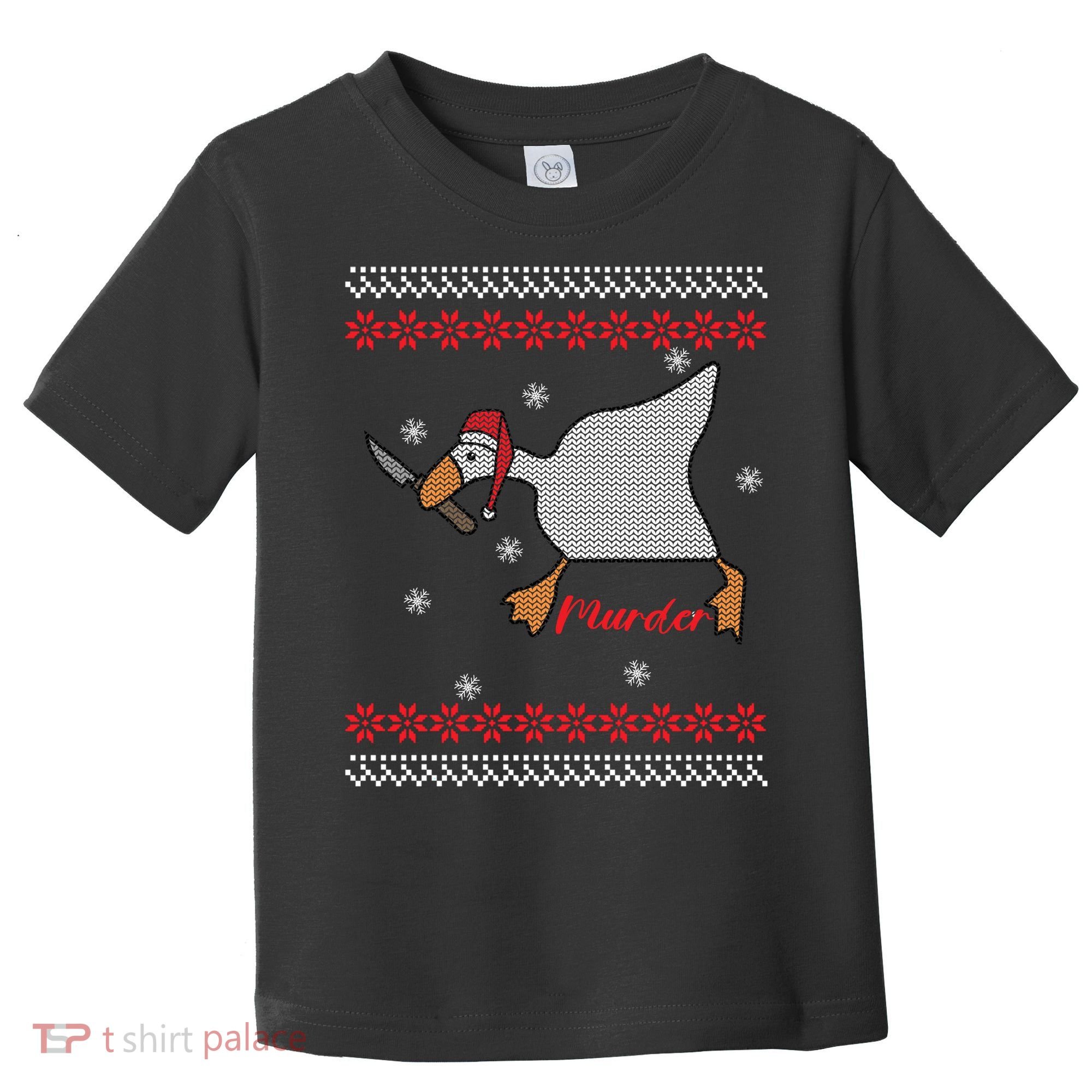 Funny Goose Murder For Xmas Toddler T-Shirt