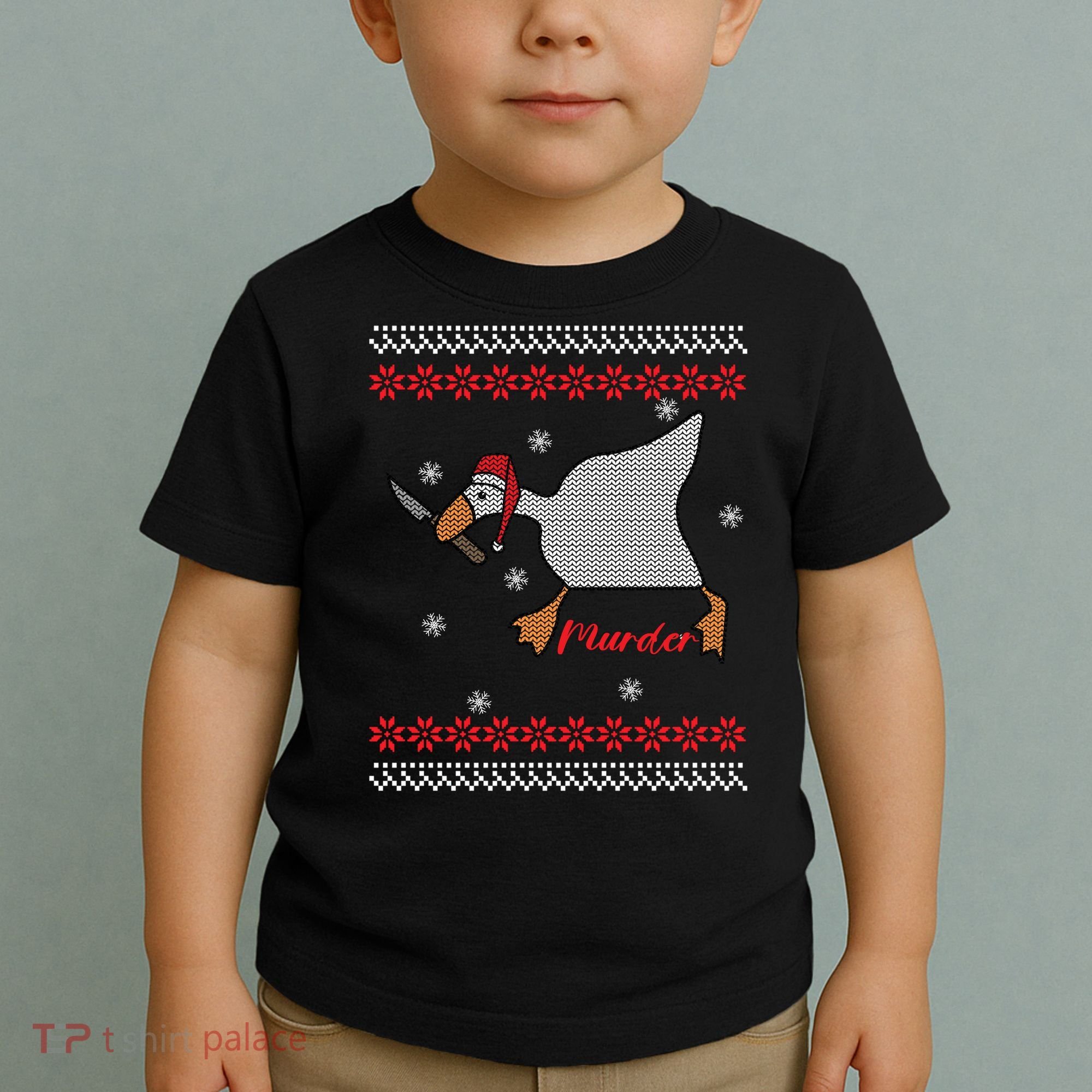 Funny Goose Murder For Xmas Toddler T-Shirt
