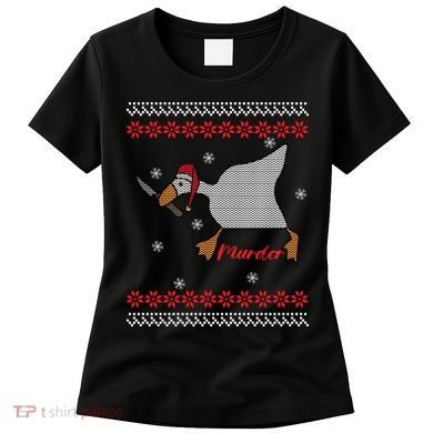 Funny Goose Murder For Xmas Women's T-Shirt