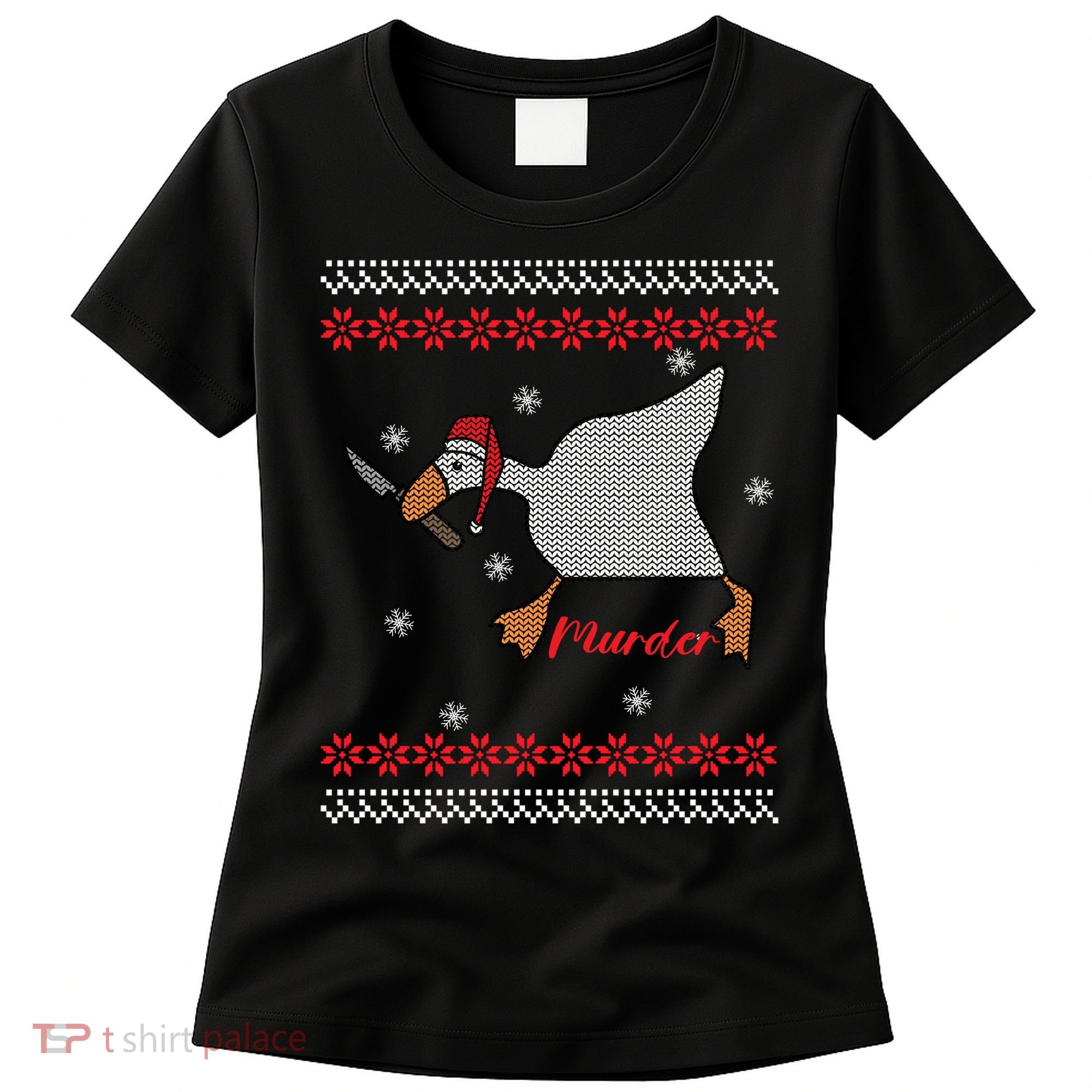 Funny Goose Murder For Xmas Women's T-Shirt