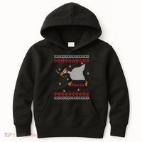 Funny Goose Murder For Xmas Kids Hoodie thumb 0