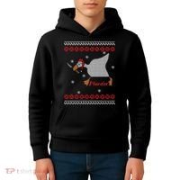 Funny Goose Murder For Xmas Kids Hoodie thumb 4