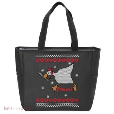 Funny Goose Murder For Xmas Tote Bag