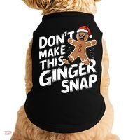 Fun Gingerbread Man Christmas & Women Graphic Doggie Tank thumb 0