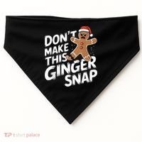 Fun Gingerbread Man Christmas & Women Graphic USA-Made Doggie Bandana thumb 0