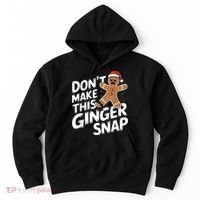 Fun Gingerbread Man Christmas & Women Graphic Hoodie thumb 0