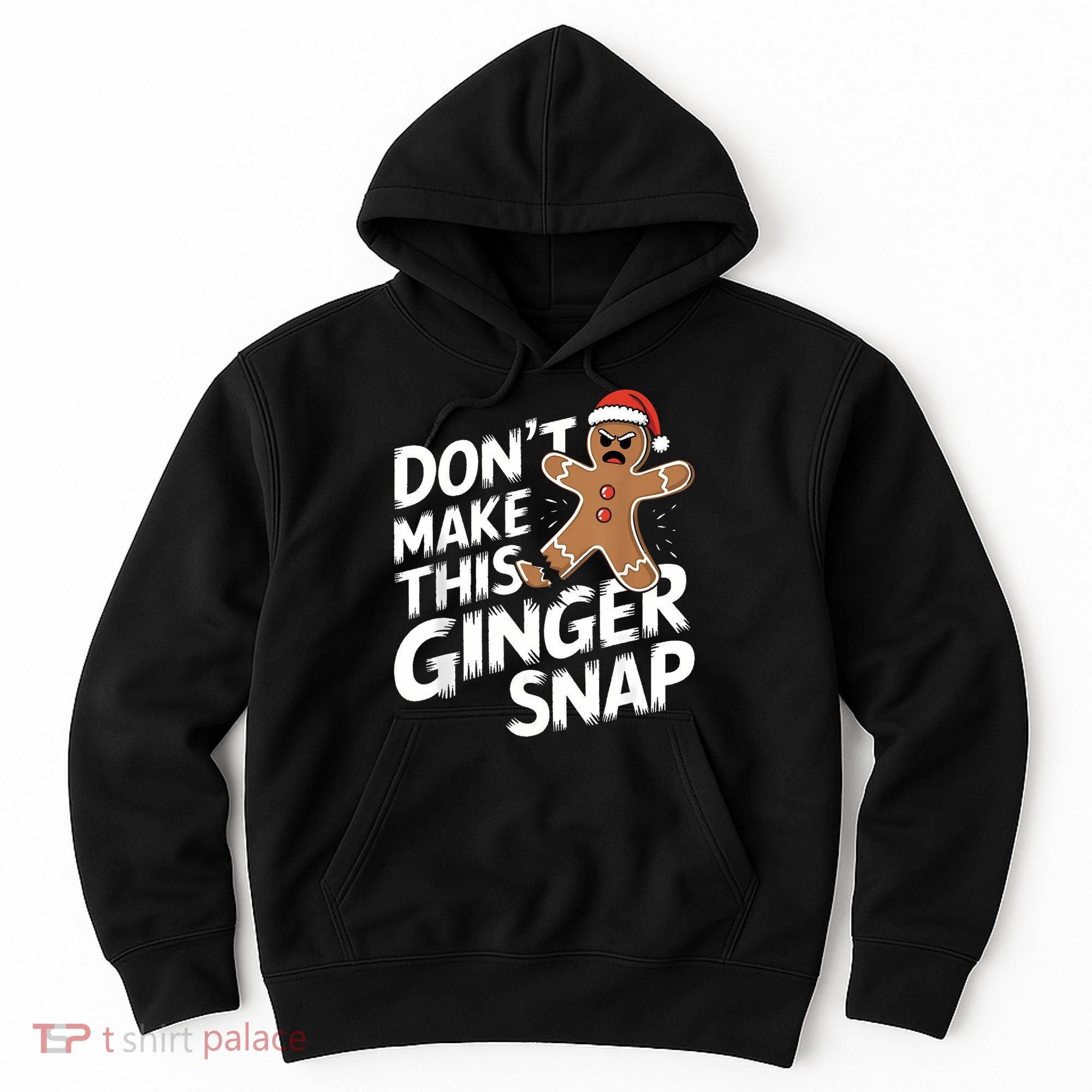 Fun Gingerbread Man Christmas & Women Graphic Hoodie