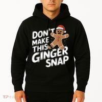 Fun Gingerbread Man Christmas & Women Graphic Hoodie thumb 2