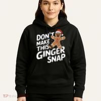 Fun Gingerbread Man Christmas & Women Graphic Hoodie thumb 5