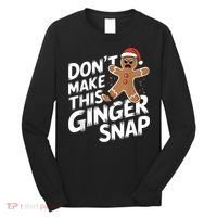 Fun Gingerbread Man Christmas & Women Graphic Long Sleeve Shirt thumb 0
