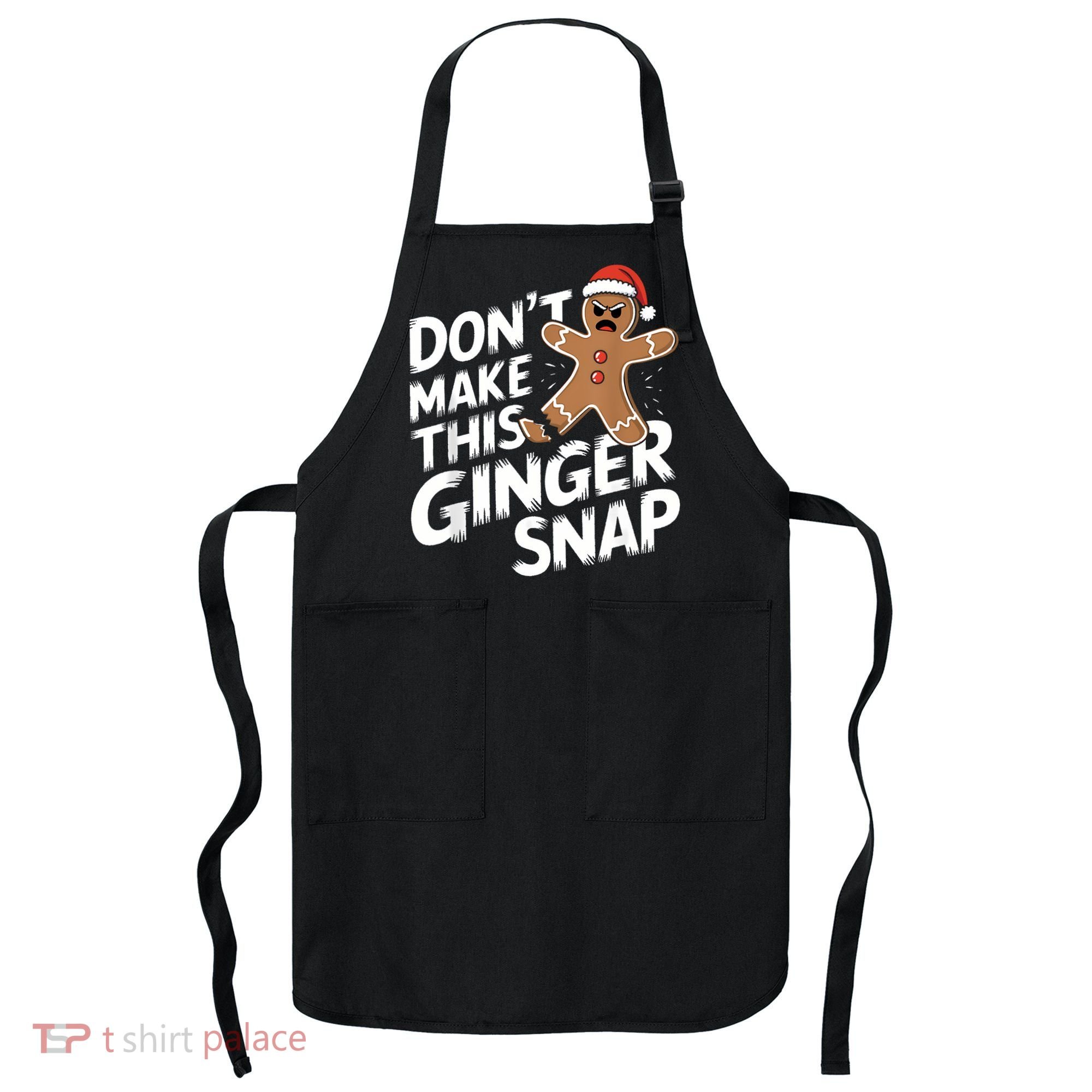 Fun Gingerbread Man Christmas & Women Graphic Apron