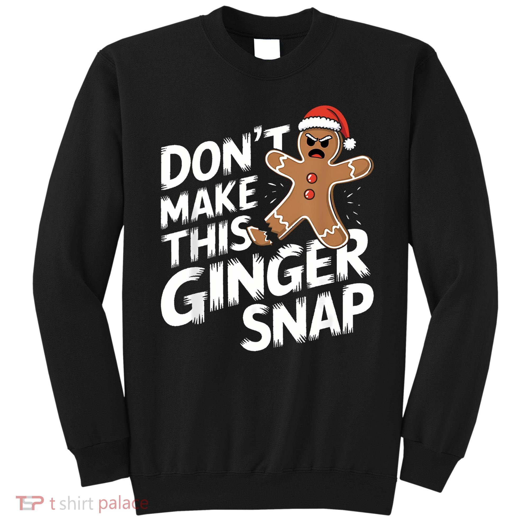 Fun Gingerbread Man Christmas & Women Graphic Sweatshirt