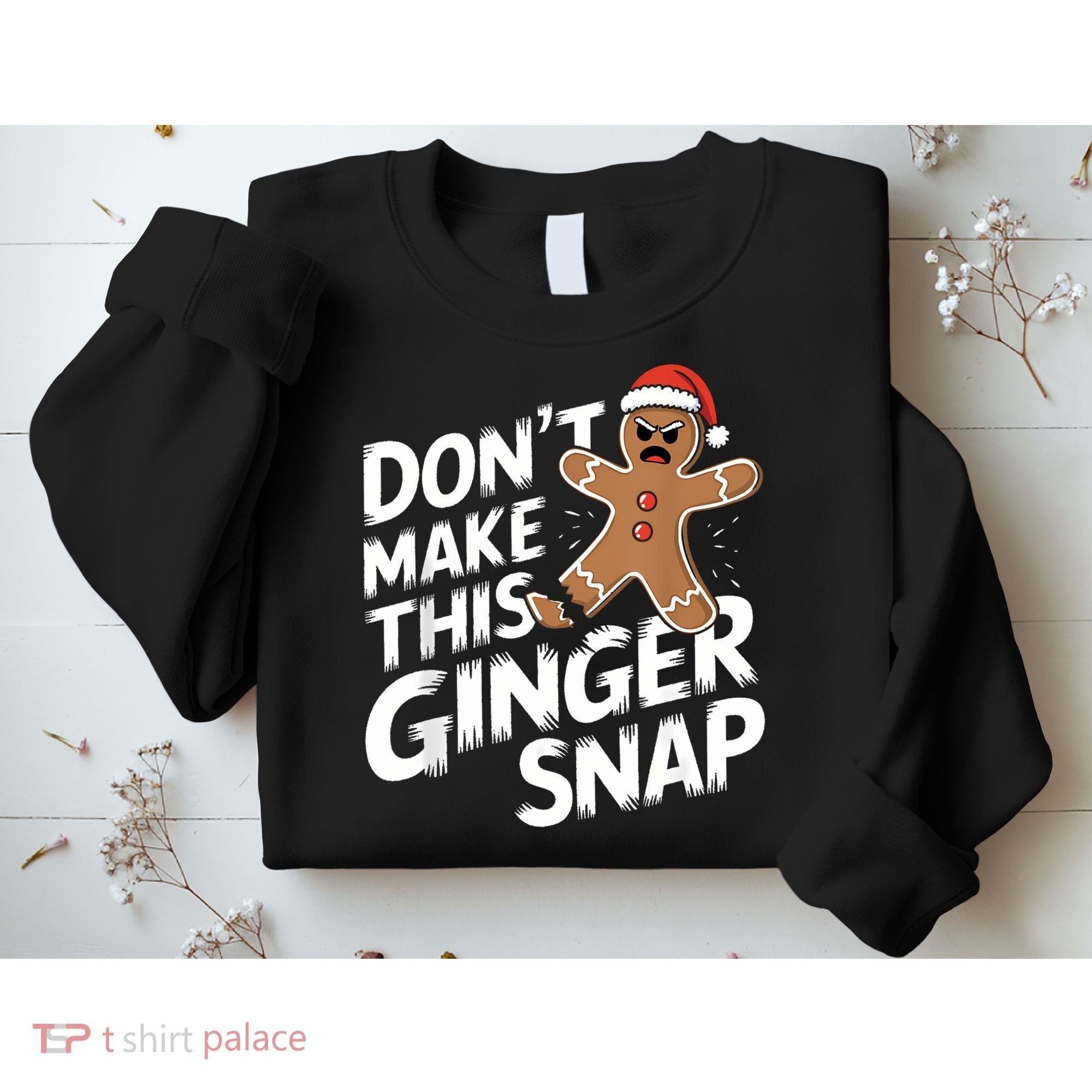 Fun Gingerbread Man Christmas & Women Graphic Sweatshirt