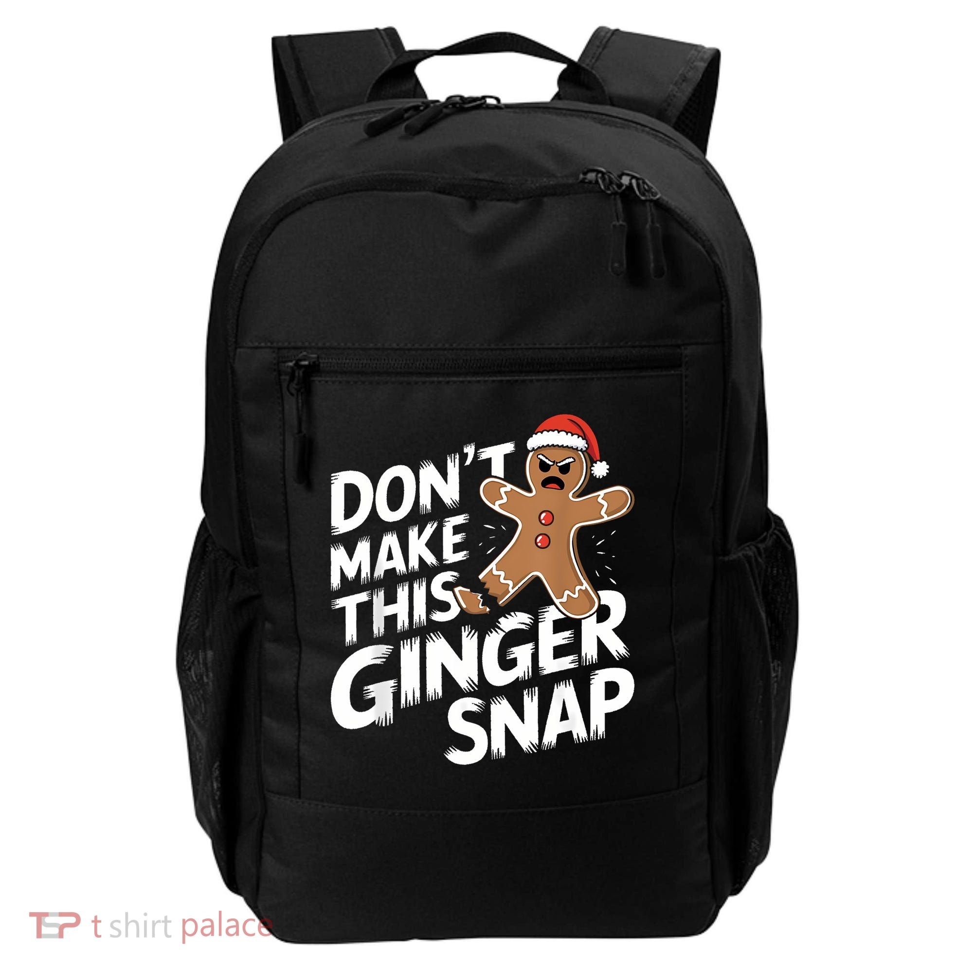 Fun Gingerbread Man Christmas & Women Graphic Backpack