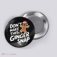 Fun Gingerbread Man Christmas & Women Graphic Button thumb 0