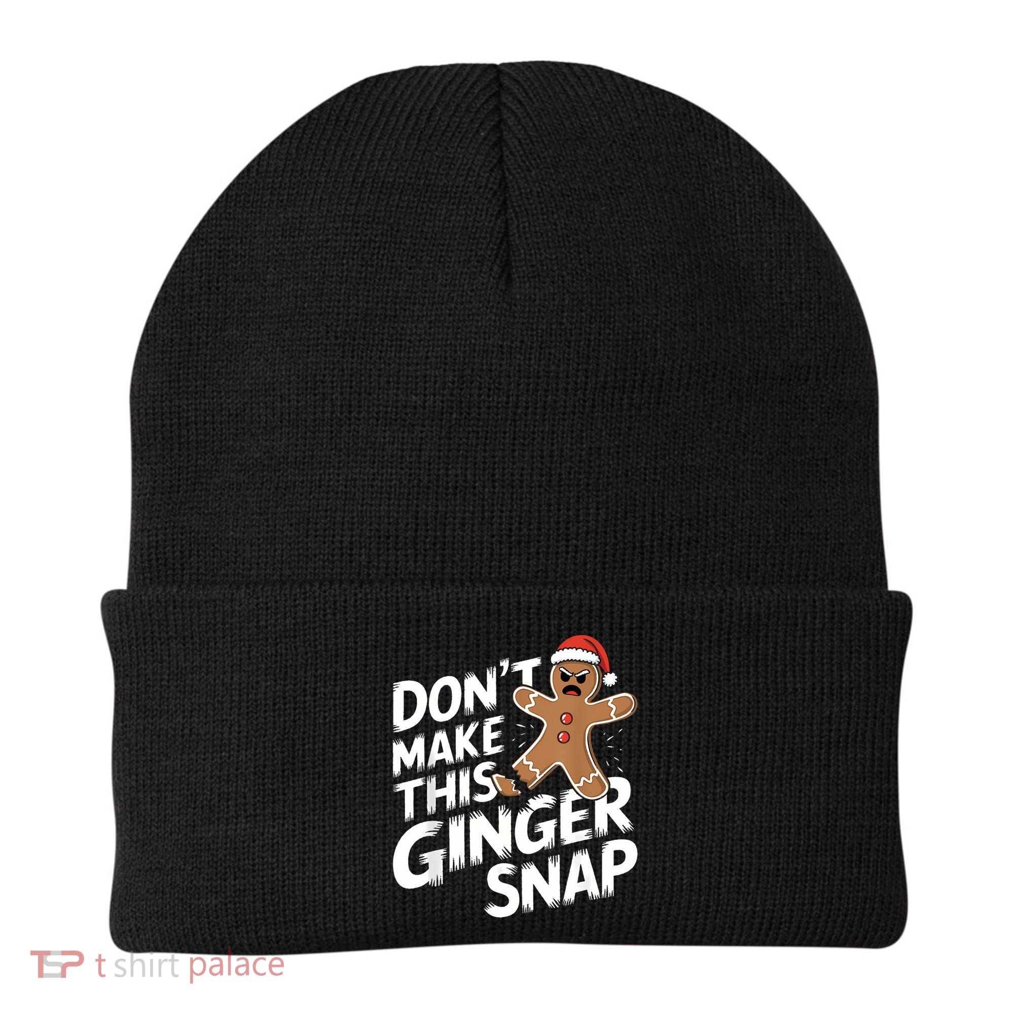 Fun Gingerbread Man Christmas & Women Graphic Beanie