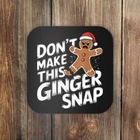 Fun Gingerbread Man Christmas & Women Graphic Coaster thumb 0