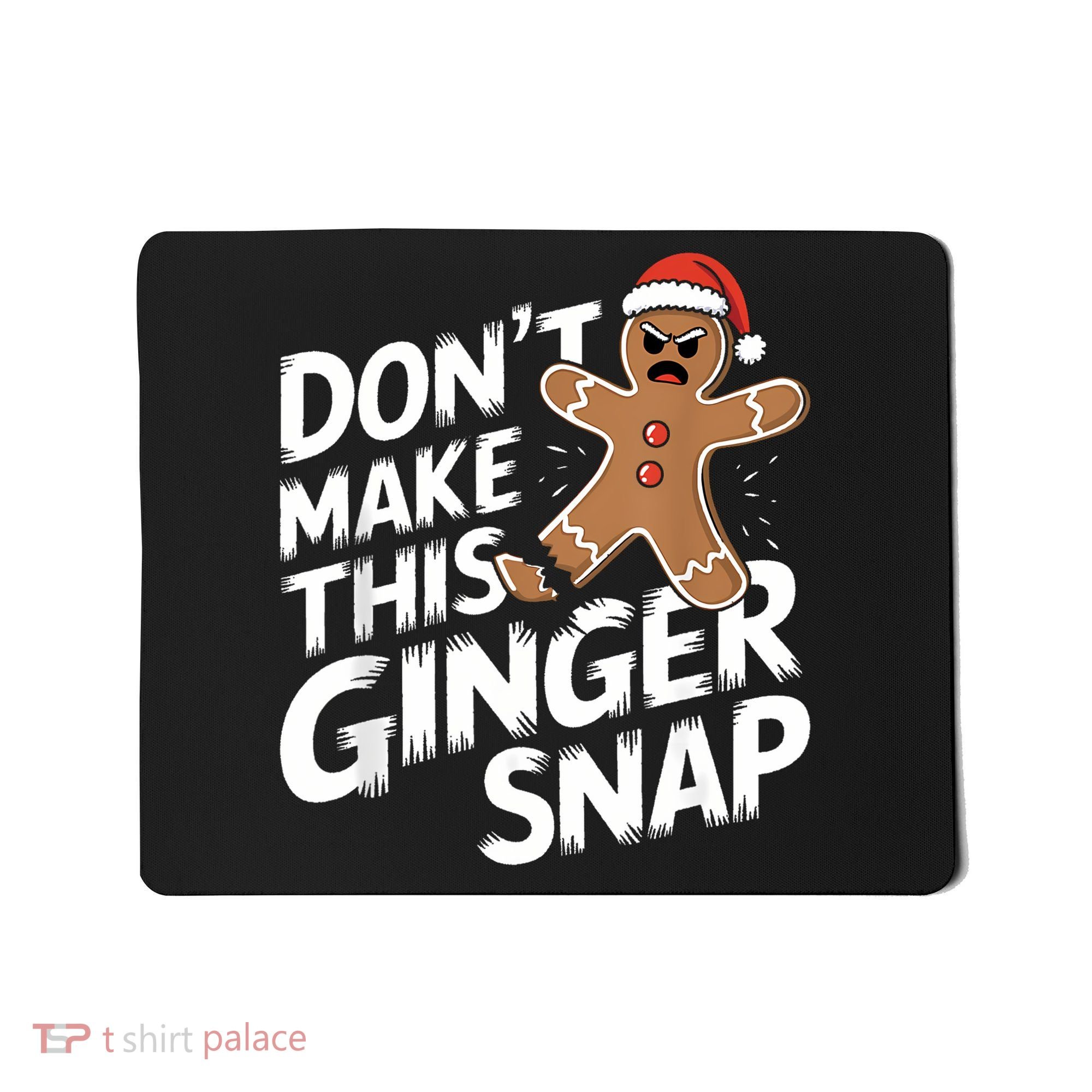 Fun Gingerbread Man Christmas & Women Graphic Mousepad