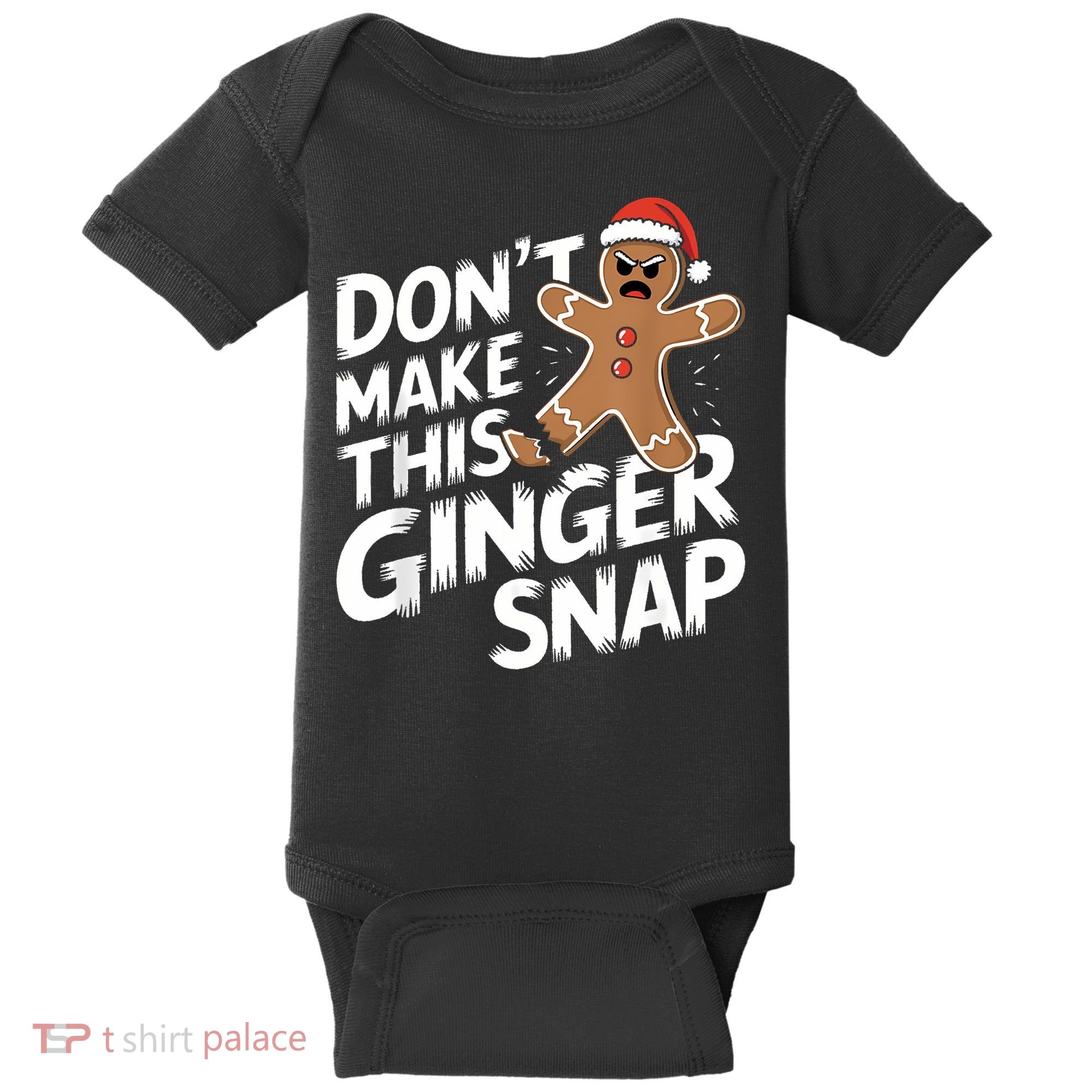 Fun Gingerbread Man Christmas & Women Graphic Baby Bodysuit