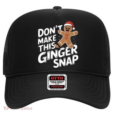 Fun Gingerbread Man Christmas & Women Graphic Hat